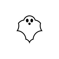 Ghost logo line art