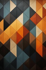 Obraz premium AI generated illustration of a vibrant and modern abstract backdrop featuring a geometric pattern