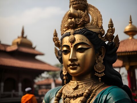 Laksmi hindu statue