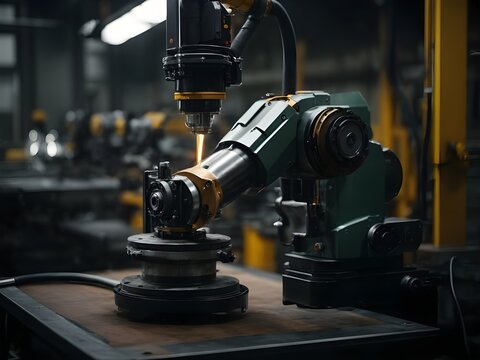 Smart industry robot arm for digital factory technology showing automation 
