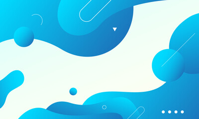 Fototapeta premium Abstract blue background with waves. Vector illustration