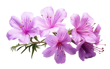Floral Gems The Delicate Beauty of Epilobium Blossoms on White or PNG Transparent Background.