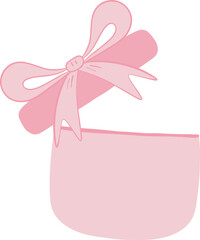 Pink Christmas Illustration stickers