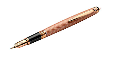 Naklejka premium Refined Scribbles The Allure of a Luxury Ballpoint Pen on White or PNG Transparent Background.