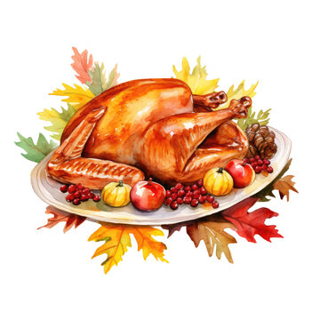 recommend clip art: watercolor thanksgiving turkey clipart