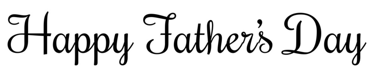 Digital png illustration of happy father's day text on transparent background