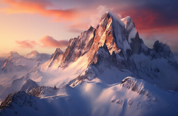 Fototapeta na wymiar a beautiful image of the snow covered mountains in the dolomites