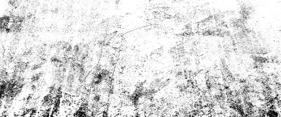 Vector grunge black and white texture rough vintage distress transparent background.
