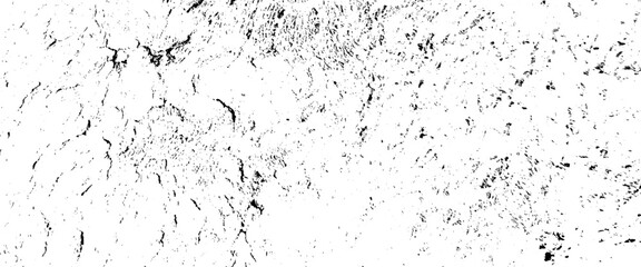 Vector grunge black and white texture rough vintage distress transparent background.