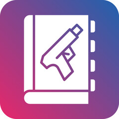 Vector Design Literary Crime Icon Style