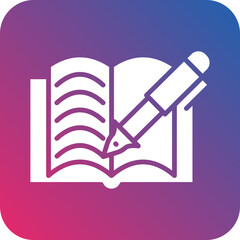 Vector Design Literary Work Icon Style