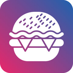 Vector Design Cheese Burger Icon Style