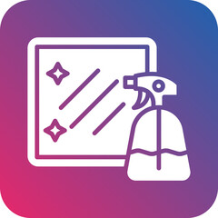 Vector Design Glass Cleaner Icon Style