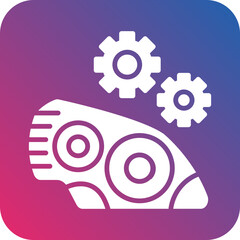 Vector Design Headlight Restoration Icon Style