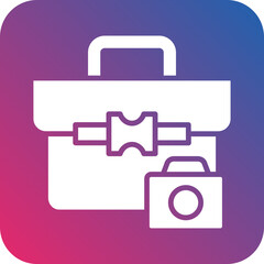 Vector Design Camera Bag Icon Style