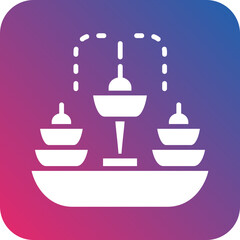 Vector Design Fountain Icon Style