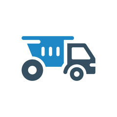 Dump truck icon vector illustration