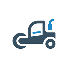 Road Roller icon vector illustration