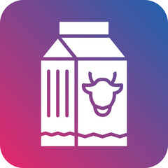 Vector Design Milk Box Icon Style
