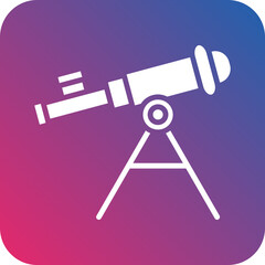 Vector Design Telescope Icon Style