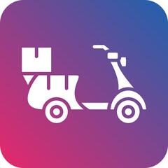Vector Design Delivery Scooter Icon Style