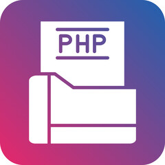 Vector Design Php File Icon Style