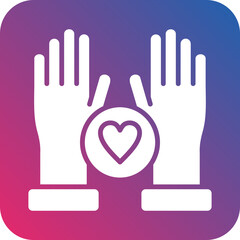 Vector Design Hands Up Icon Style