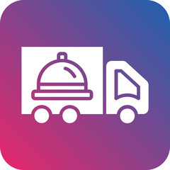 Vector Design Food Truck Catering Icon Style