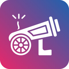 Vector Design Cannon Icon Style