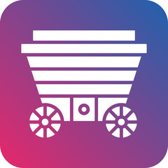Vector Design Wood Cart Icon Style