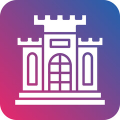 Fototapeta premium Vector Design Fortress Icon Style
