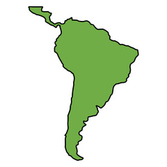 ラフな南米大陸