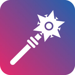Vector Design Mace Icon Style