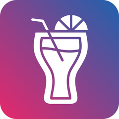 Vector Design Tropical Drink Icon Style