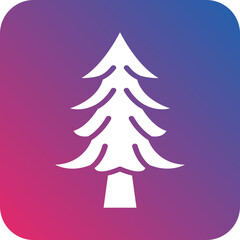 Vector Design Evergreen Tree Icon Style