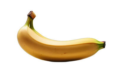 bananas side view transparent, white background, isolate, png