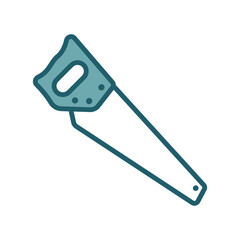 hand saw icon vector design template simple and clean