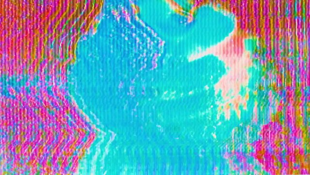 two hands holding, retro vaporwave unity symbol, friendship glitch CRT