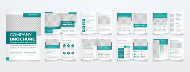 Fototapeta na wymiar business brochure template editable vector design