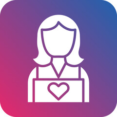 Vector Design Child Caretaker Icon Style