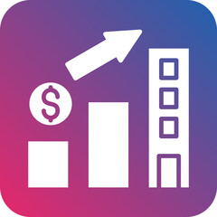 Vector Design Emerging Growth Company Icon Style