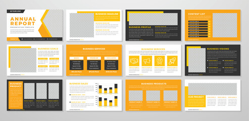 business presentation template editable vector design
