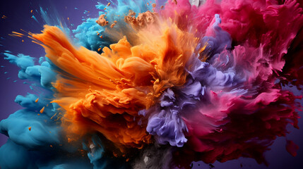 Fototapeta na wymiar Explosive Beauty Colors