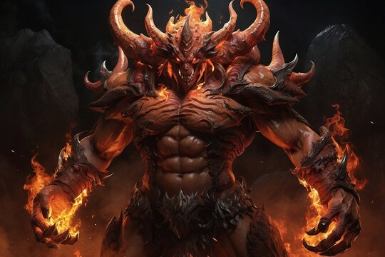 "Djinn Ifrit artwork"
"Flaming genie illustration"
"Powerful Ifrit demon picture"