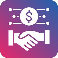 Vector Design Handshake Icon Style