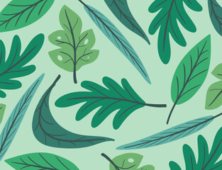 vector spring leaves for banner, publication, social media background.