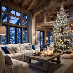 Fototapeta premium Christmas Tree Ornate Serenity 