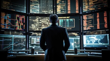 Fototapeta premium the economic background of financial markets