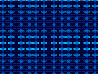 Blue metal texture steel background. Luxurious steel ornament. Perforated metal sheet.