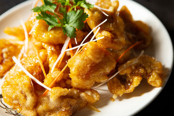 Sweet and Sour Pork in Sweet Rice Batter 